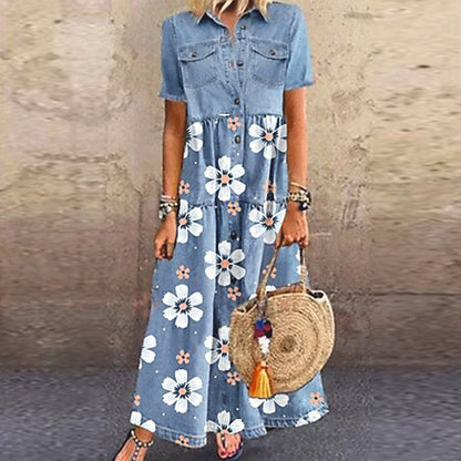 Funki Findz | Dresses | Women's Floral Print Maxi Boho Sundress