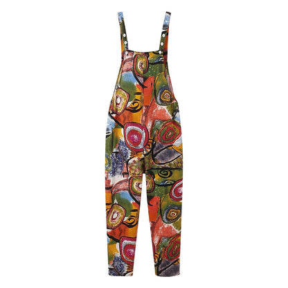 Funki Findz | Pants | Women's Boho Loose Fit Wide Leg Romper