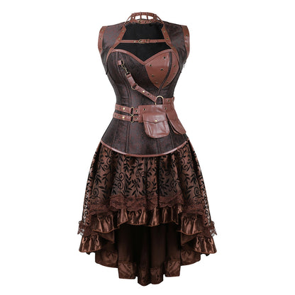 Funki Findz | Dresses | Women's Steampunk Top Corset Skirt Set