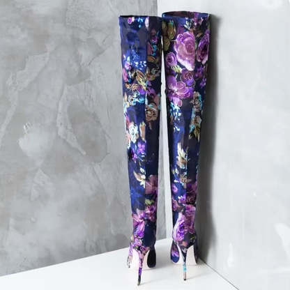Funki Findz | Boots | Women's Over Knee Stretch Stiletto Boots