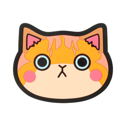Funki Findz | Coasters | Cute Cartoon Cat Face Cup Mats 6 Pcs