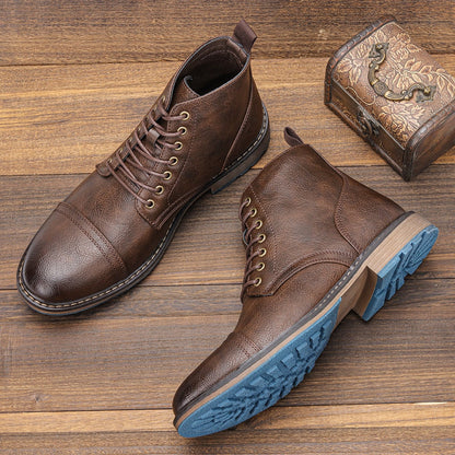 Funki Findz | Boots | Men's Faux Leather Smart Dress Boots