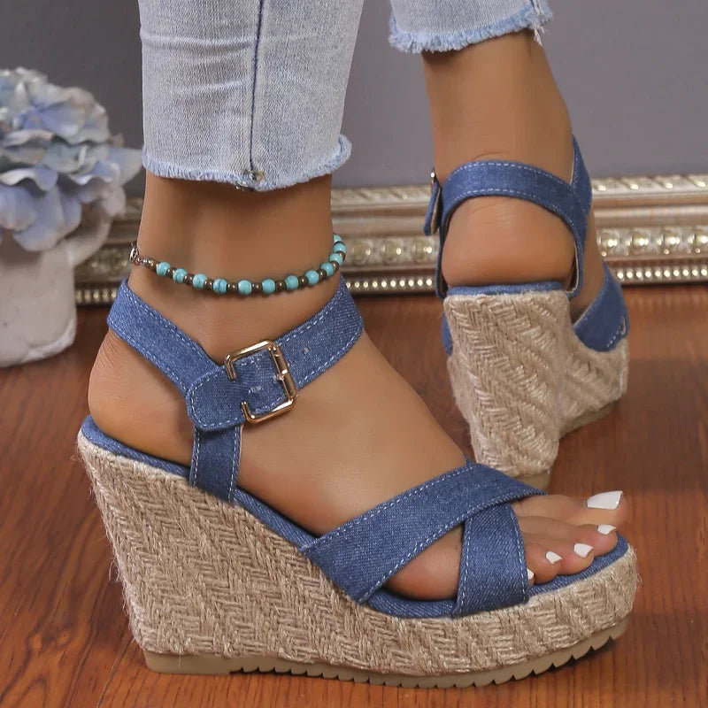 Funki Findz | Shoes | Women's Open Toe High Wedge Sandals