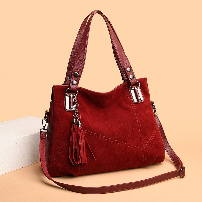 Funki Findz | Bags | Handbags | Women's Suede Shoulder Bag