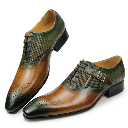 Funki Findz | Shoes | Men's Luxury Leather Brogue Dress Shoe