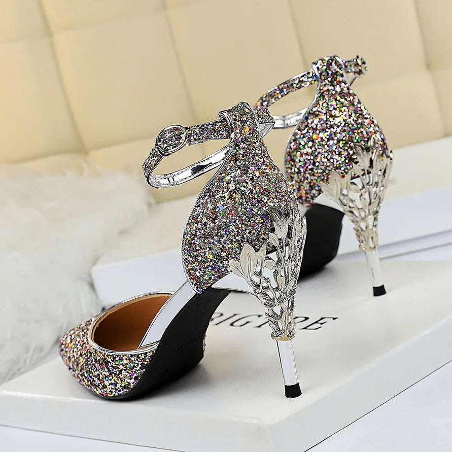 Funki Findz | Shoes | Women's Elegant Party Glitter Sandals