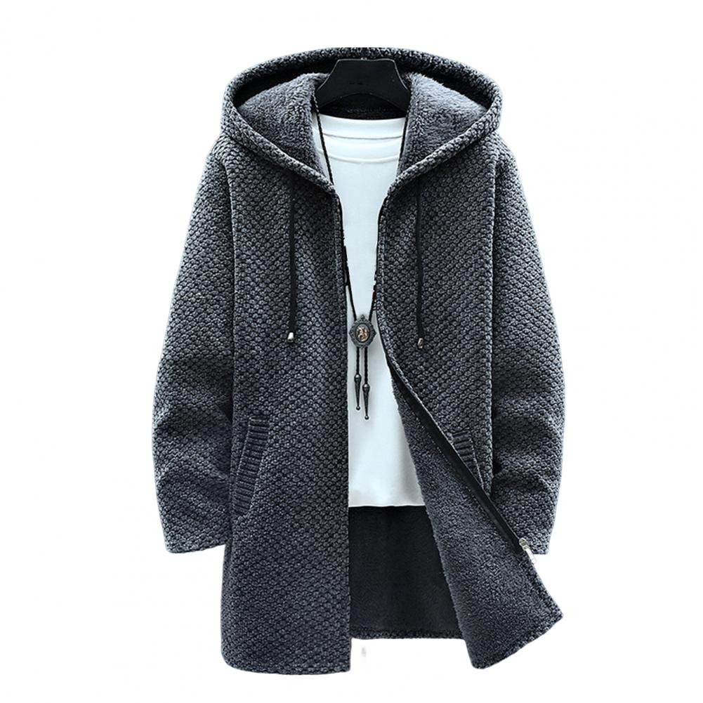 Funki Findz | Jackets | Men's Warm Drawstring Hooded Overcoat