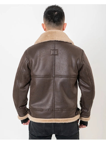 Funki Findz | Jackets | Men's Faux Leather Fleece Winter Jacket