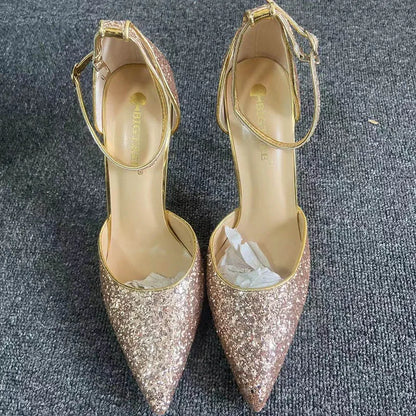 Funki Findz | Shoes | Women's Sparkly Glitter Wedding Sandals