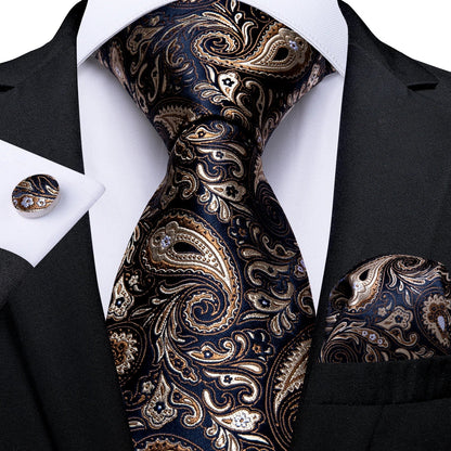 Funki Findz | Neckties | Men's 3Pcs Paisley Wedding Tie Sets