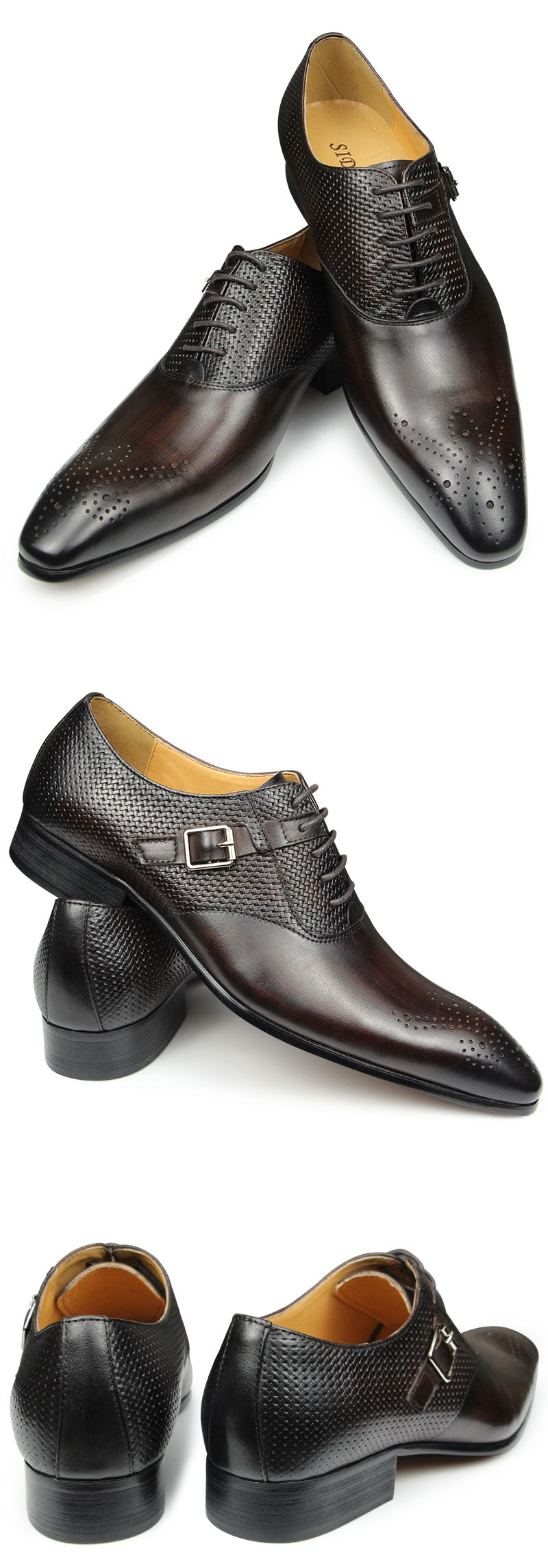 Funki Findz | Shoes | Men's Luxury Leather Brogue Dress Shoe