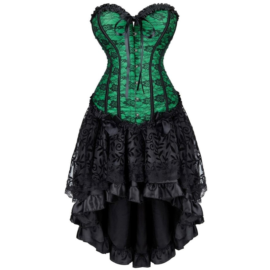Funki Findz | Dresses | Women's Victorian Gothic Corset Skirt Set