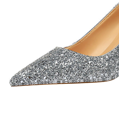 Funki Findz | Shoes | Women's High Heel Glitter Prom Pumps