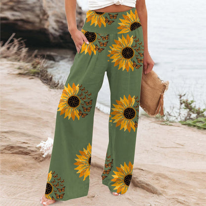Funki Findz | Pants | Women's Boho Wide Leg Long Pants