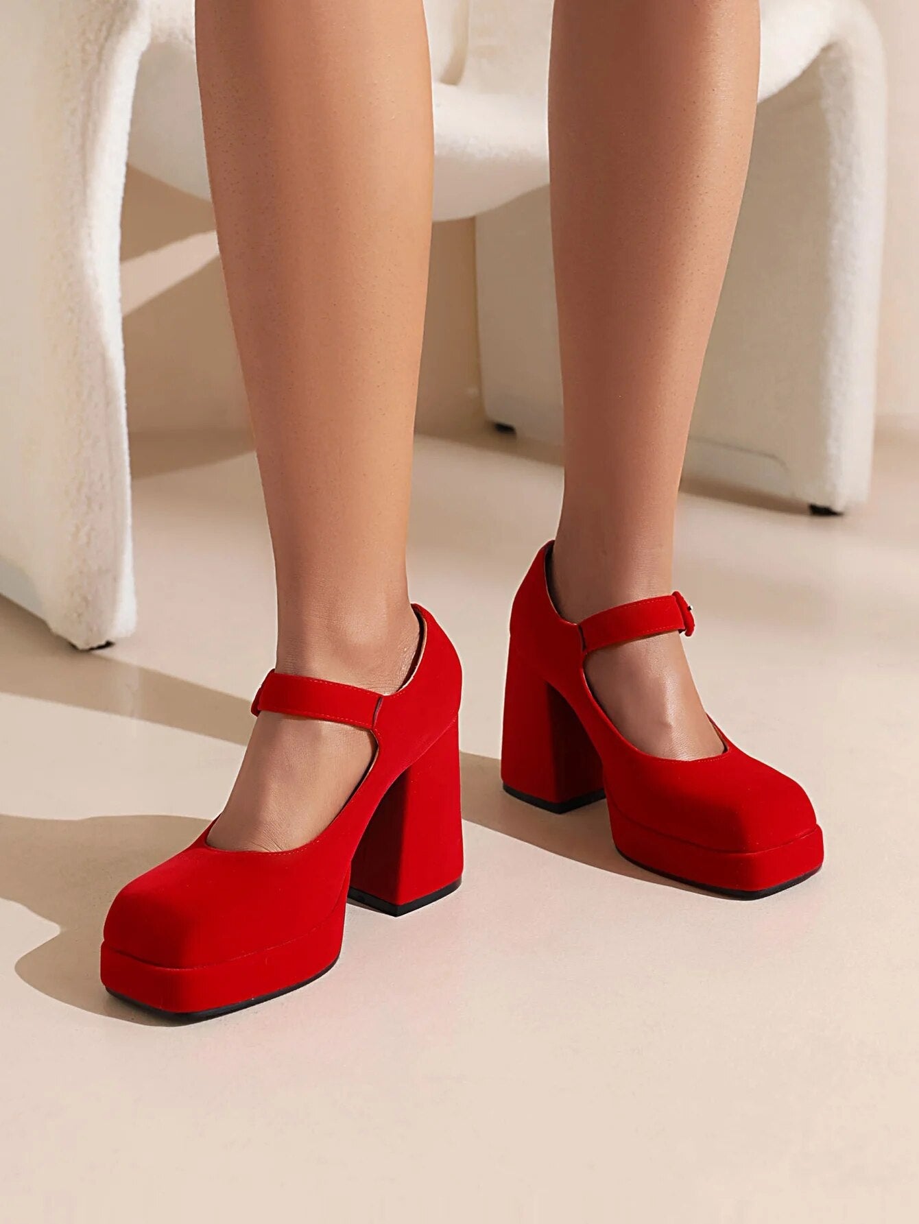 Funki Findz | Shoes | Women's Chunky Heel Platform Mary Janes