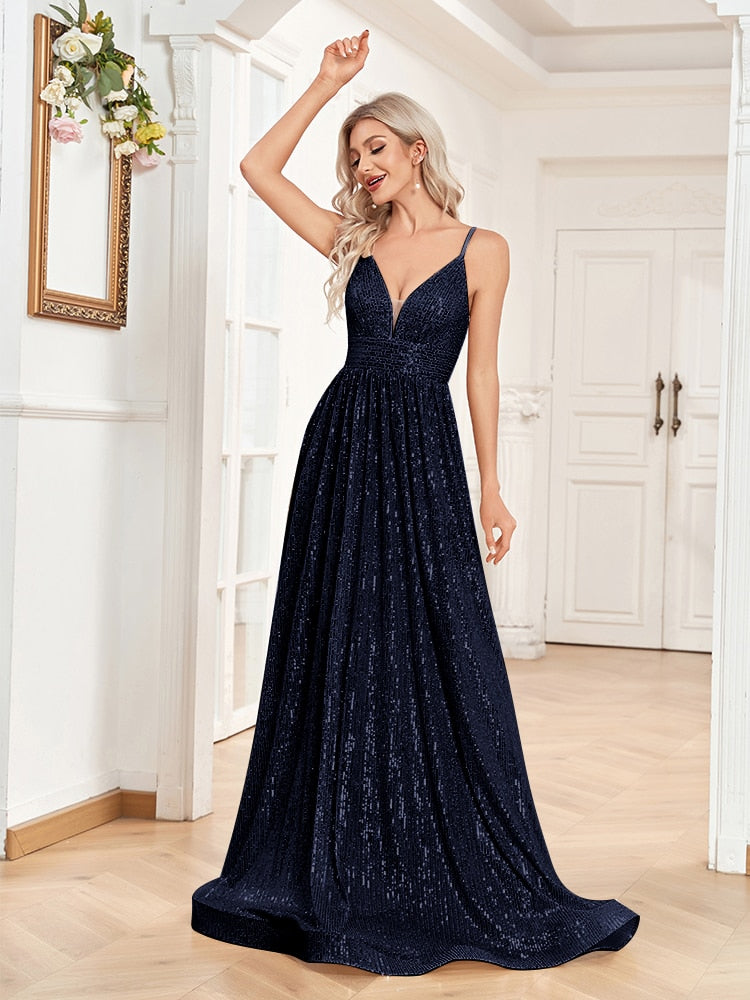 Funki Findz | Dresses | Women's Luxury Strappy Evening Dress
