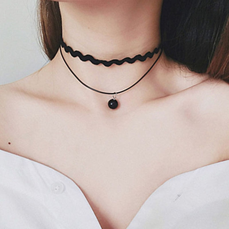 Funki Findz | Necklaces | Women's Black Goth Choker Necklace