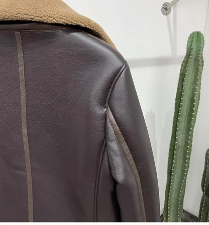 Funki Findz | Jackets | Men's Faux Leather Fleece Bomber Jacket