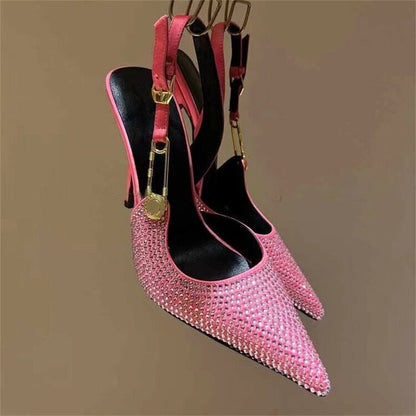 Funki Findz | Shoes | Women's Metallic Beaded High Slingbacks