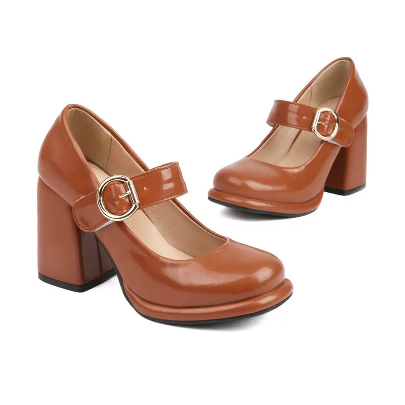 Funki Findz | Shoes | Women's Chunky High Heel Mary Janes