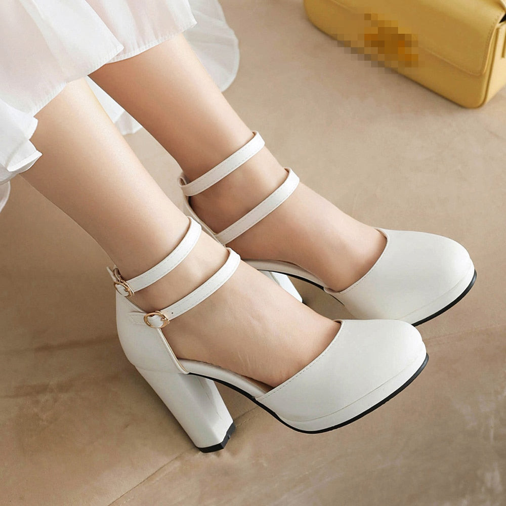 Funki Findz | Shoes | Women's Mary Jane T-Strap Platform Heels