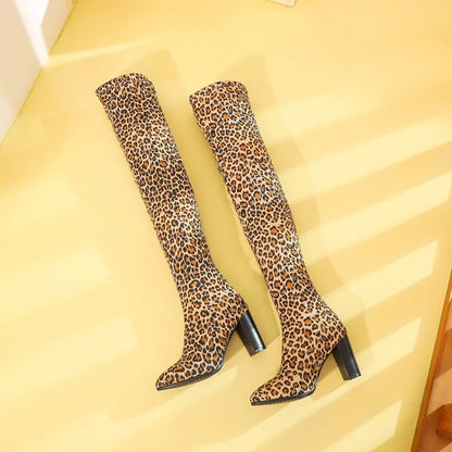 Funki Findz | Boots | Women's Over Knee High Block Heel Boots