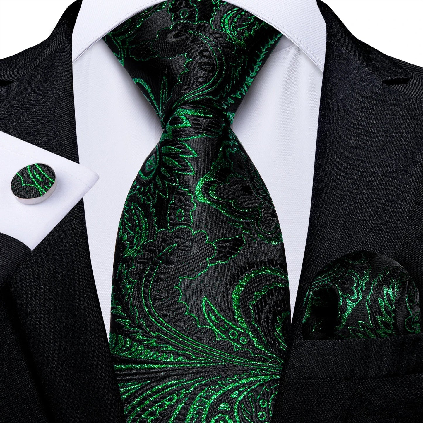 Funki Findz | Neckties | Men's 3Pcs Paisley Wedding Tie Sets