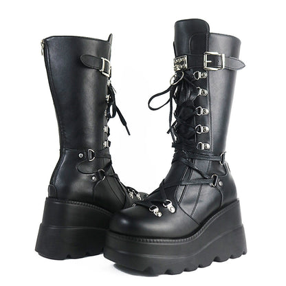 Funki Findz | Boots | Women's New Gothic Style Platform Boots
