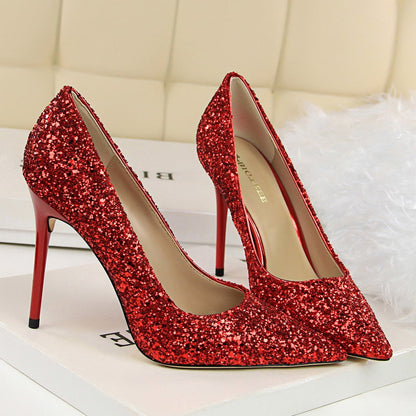 Funki Findz | Shoes | Women's High Heel Glitter Prom Pumps