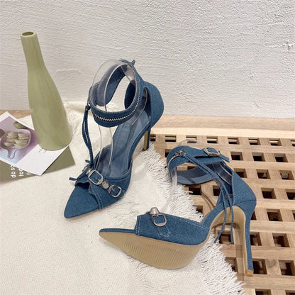 Funki Findz | Shoes | Women's Super High Zipper Strap Sandals