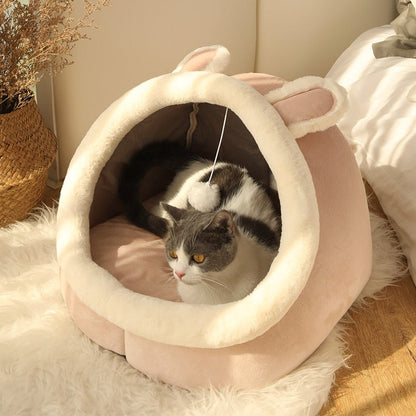 Funki Findz | Pet Beds | Cat Bed | Warm Cozy Kitten Cat Cave