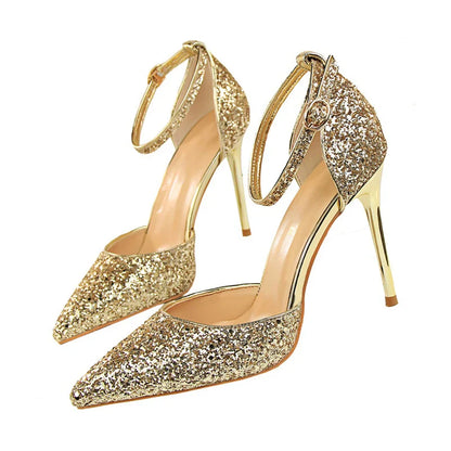 Funki Findz | Shoes | Women's Sparkly Glitter Wedding Sandals