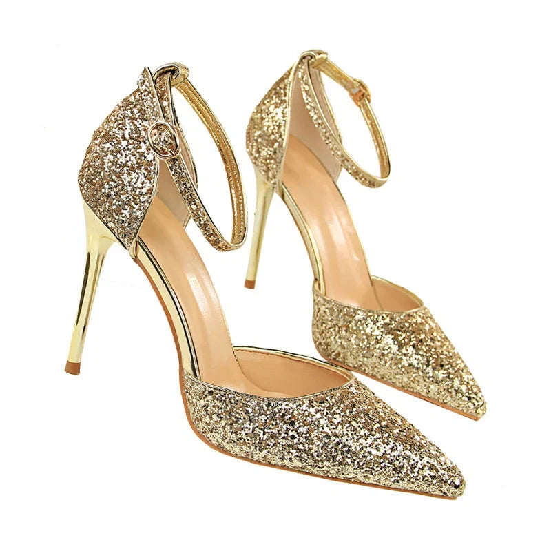 Funki Findz | Shoes | Women's Sparkly Glitter Wedding Sandals