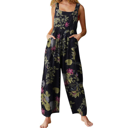 Funki Findz | Pants | Women's Boho Loose Fit Wide Leg Romper