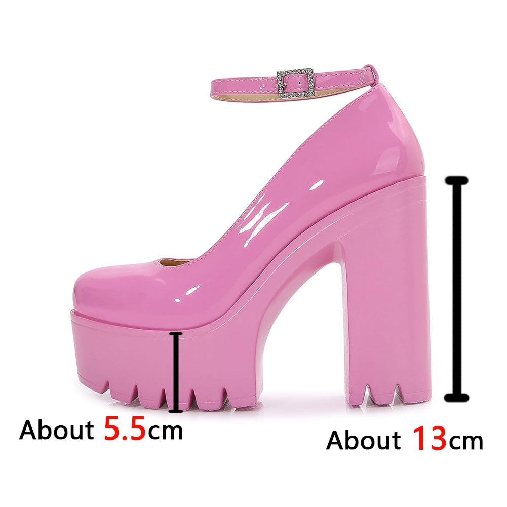 Funki Findz | Shoes | Women's High Platform Buckle Strap Shoes