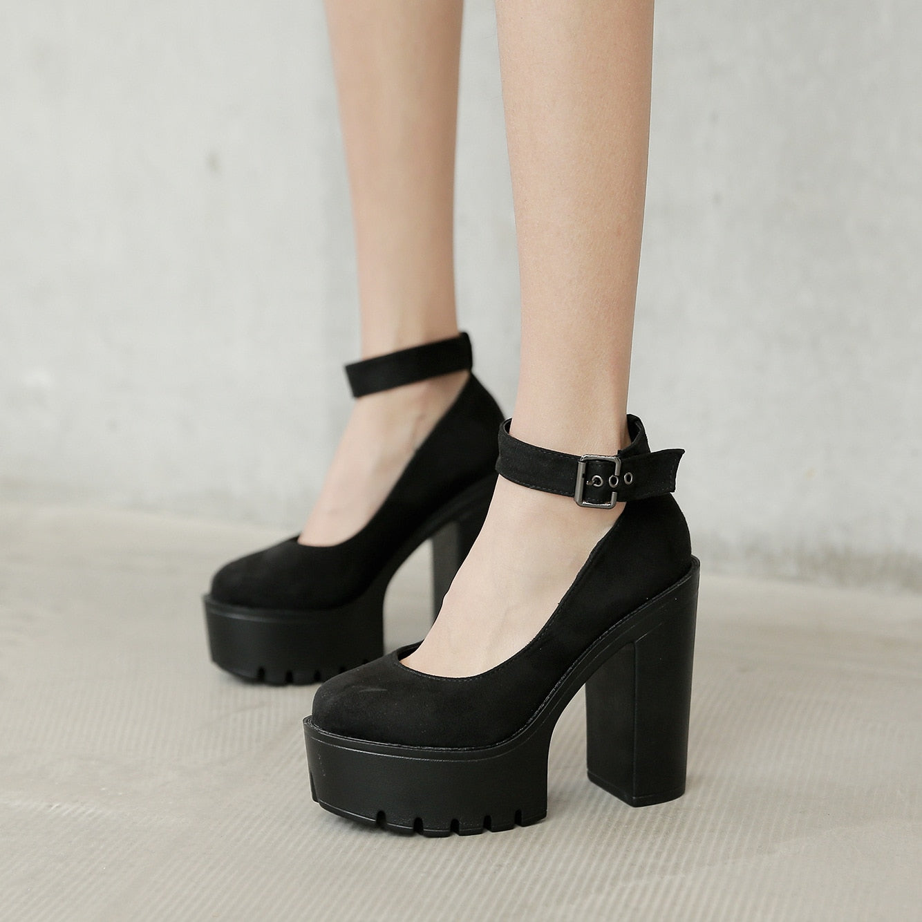 Funki Findz | Shoes | Women's High Buckle Strap Lolita Platforms