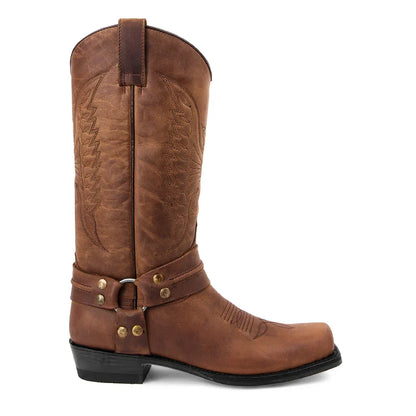 Funki Findz | Boots | Men's Embroidered Cowboy Pull On Boots
