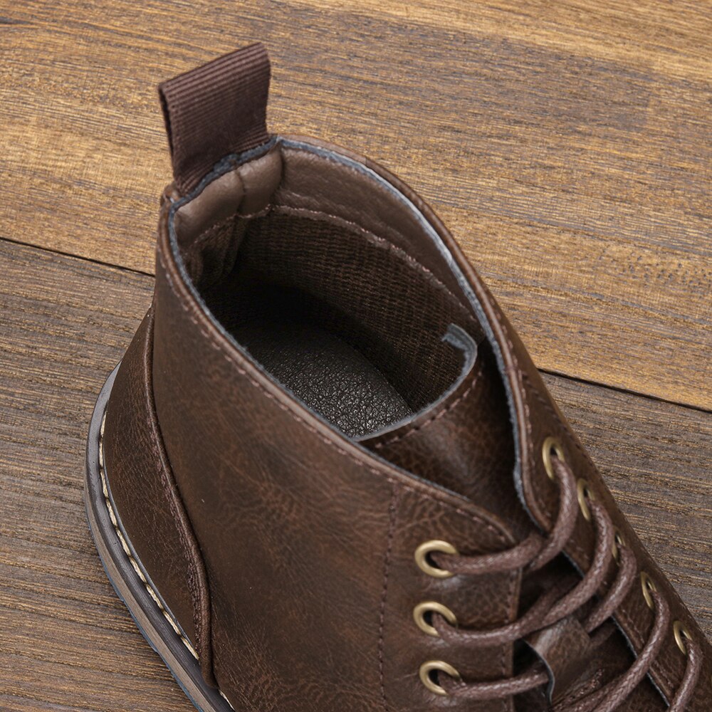 Funki Findz | Boots | Men's Faux Leather Smart Dress Boots
