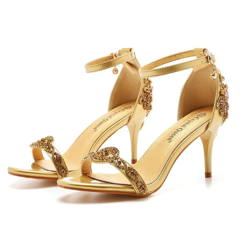 Funki Findz | Shoes | Women's Bridal Beaded Low Heel Sandals