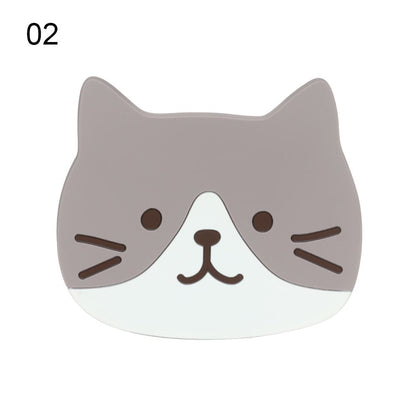 Funki Findz | Coasters | Cute Cartoon Cat Face Cup Mats 6 Pcs
