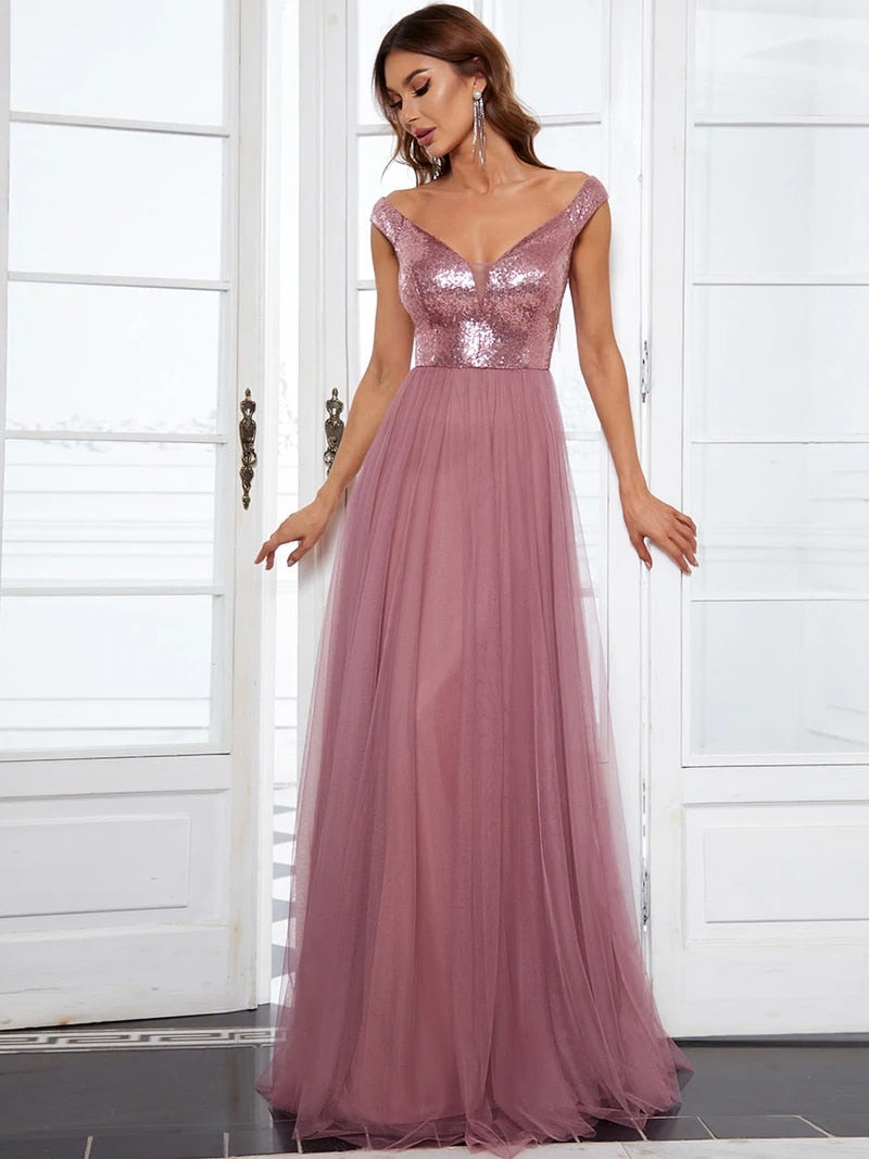Funki Findz | Dresses | Women's Elegant Long Evening Dress