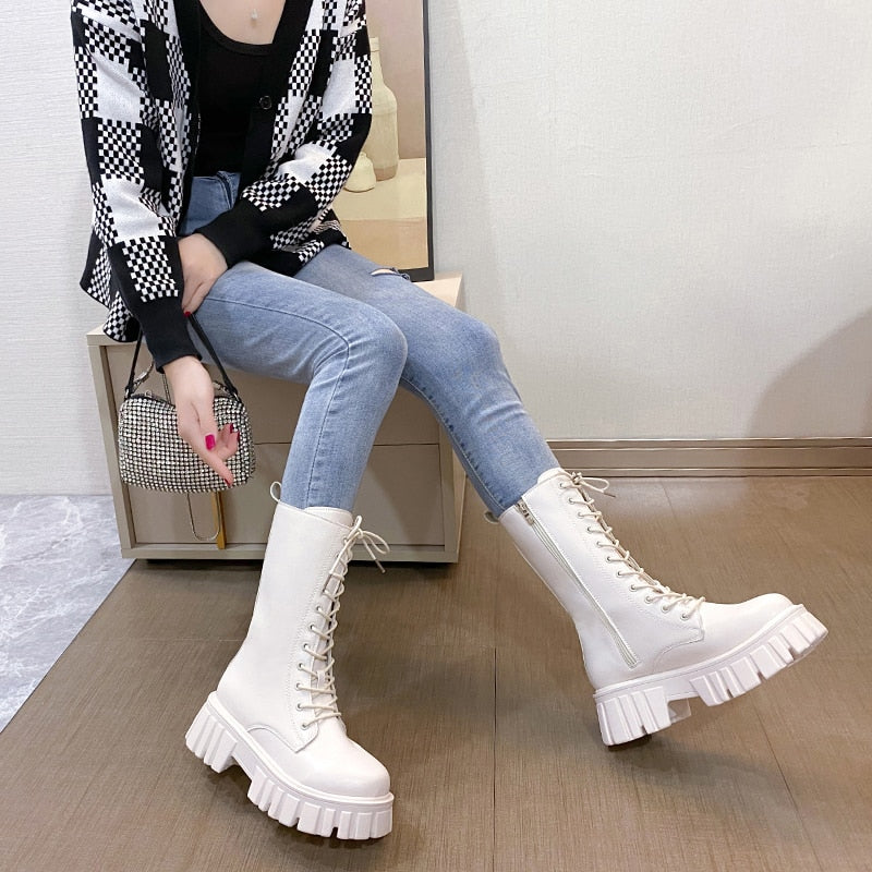 Funki Findz | Boots | Women's Gothic Punk Chunky Platform Boot