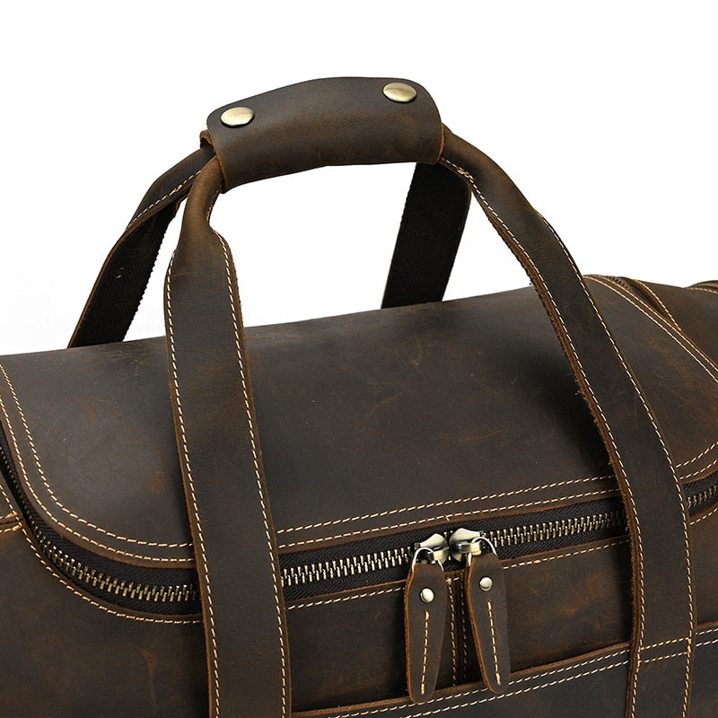 Funki Findz | Bags | Travel Bags | Men's Leather Overnight Bag