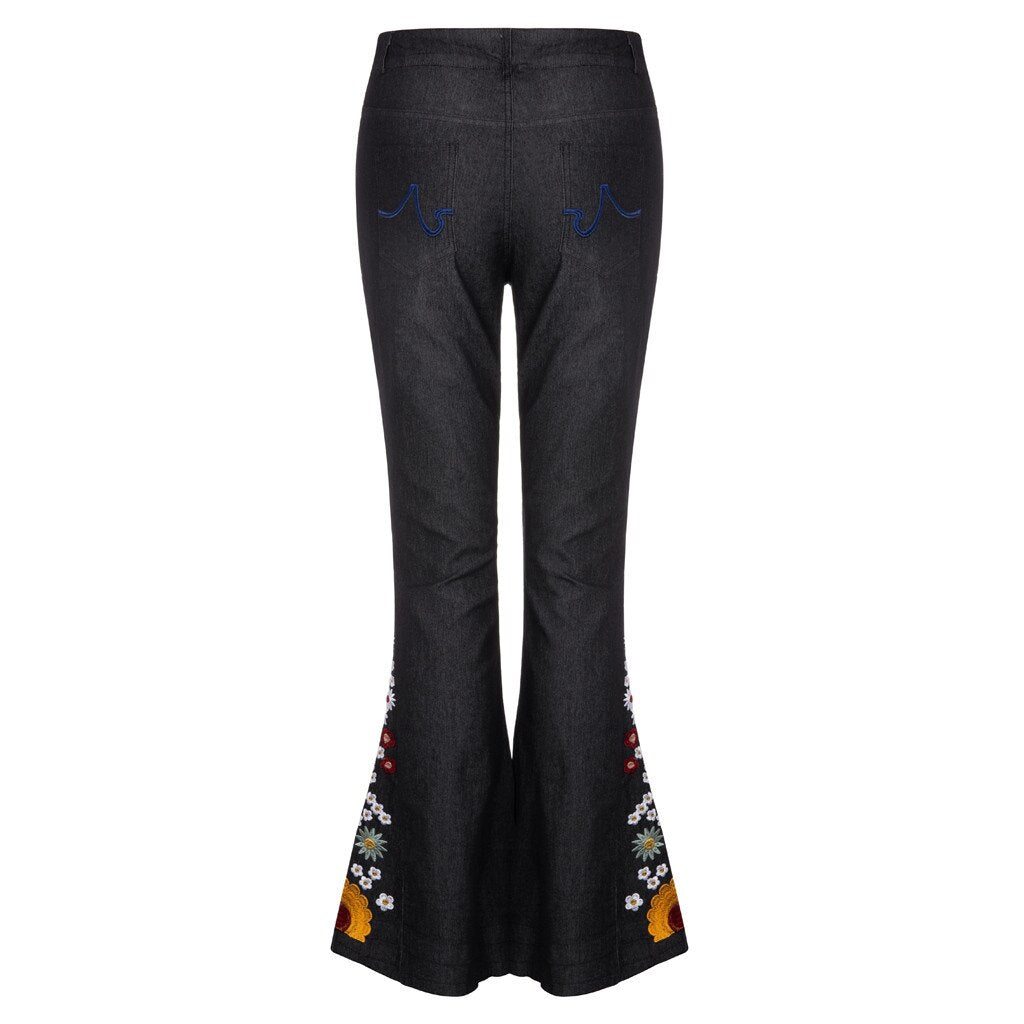 Funki Findz | Pants | Women's Boho Hippy Embroidered Jeans