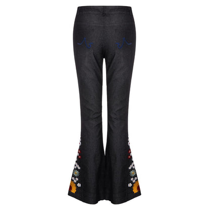 Funki Findz | Pants | Women's Boho Hippy Embroidered Jeans