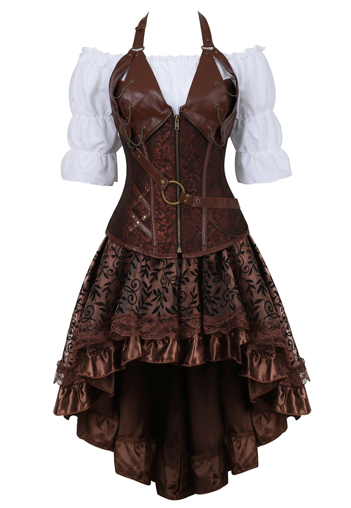 Funki Findz | Dresses | Women's Steampunk Top Corset Skirt Set