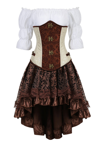Funki Findz | Dresses | Women's Steampunk Top Corset Skirt Set