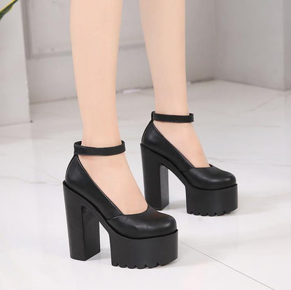 Funki Findz | Shoes | Women's High Buckle Strap Lolita Platforms
