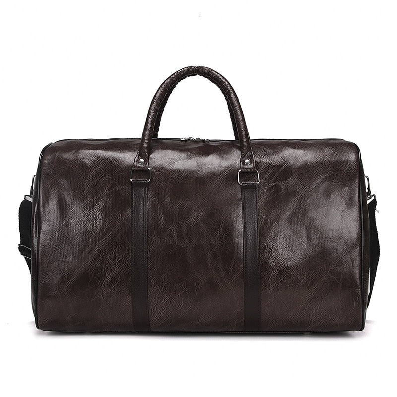 Funki Findz | Bags | Travel Bags | Faux Leather Overnight Bag
