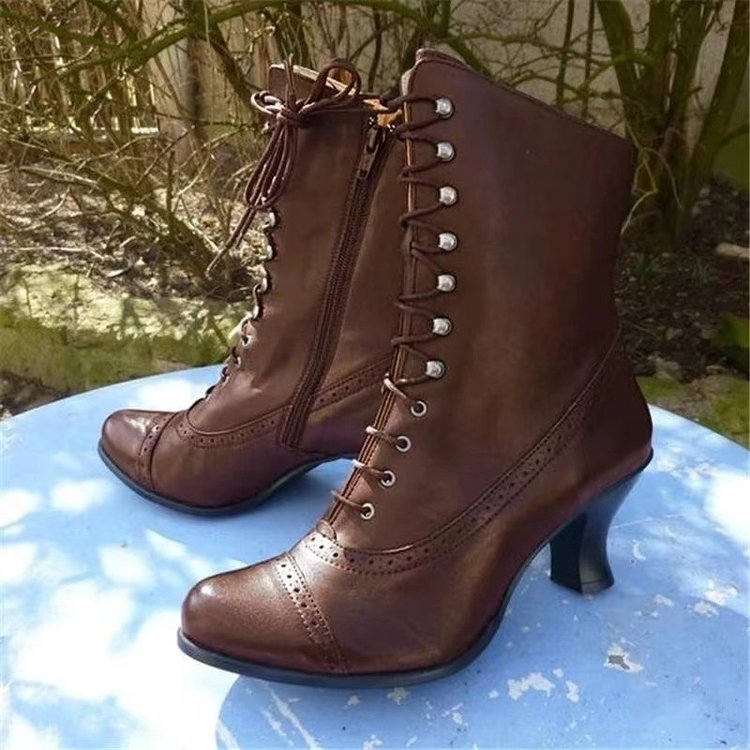 Funki Findz | Boots | Women's Steampunk Victorian Granny Boot